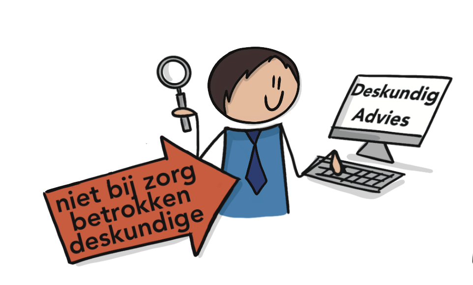 Illustratie niet bij de zorg betrokken deskundige